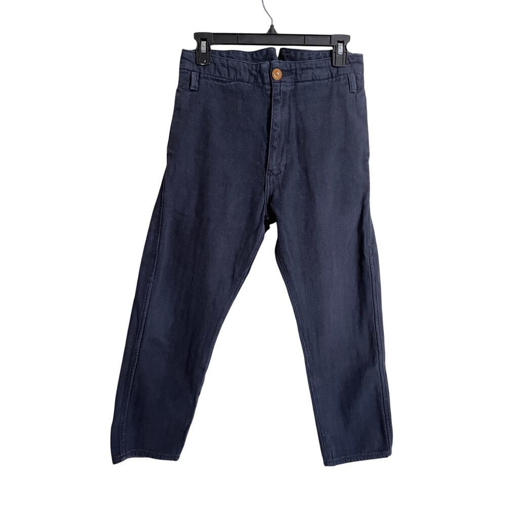 Men's Navy Chinos - Classic Straight Fit